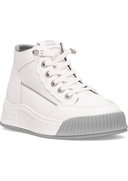 25K334 Kadın Hakiki Deri Sneaker Bot Gri fiyatları