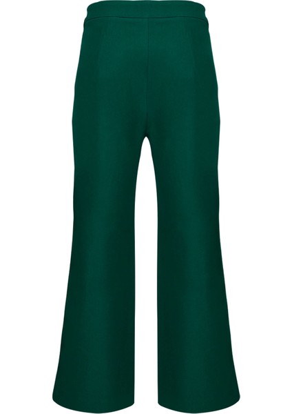 Yeşil Yüksek Bel Culotte Pantolon fiyatları