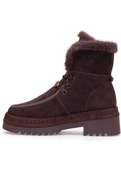 25K433 Kadın Hakiki Deri Klasik Bot Kahverengi modelleri