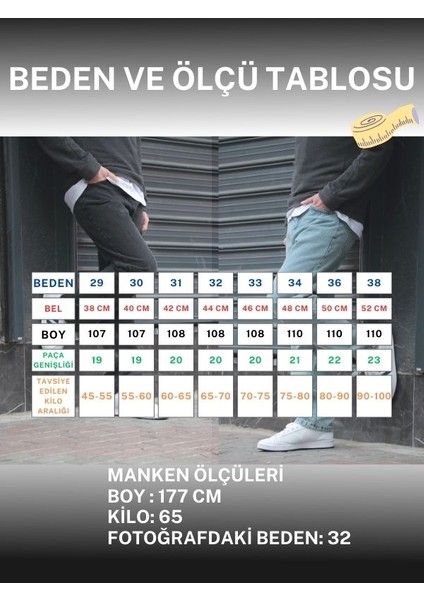 Erkek Baggy Bol Kesim Pantolon indirimleri