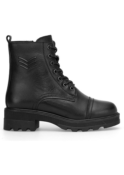 8892 Kadın Hakiki Deri Klasik Bot Siyah