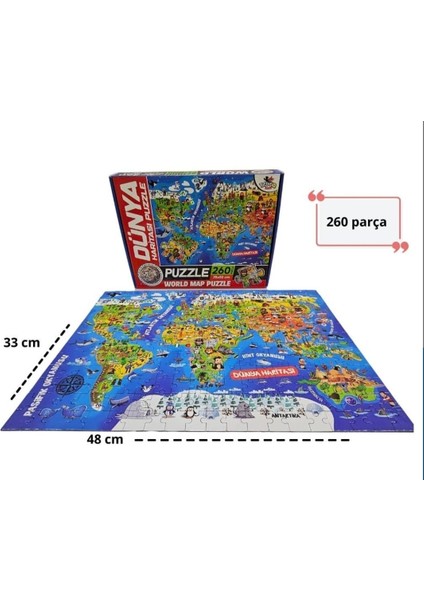 Dünya Haritası Puzzle modelleri