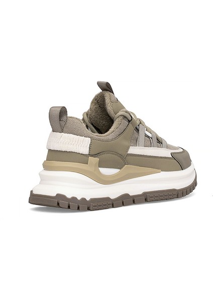 25K331 Kadın Hakiki Deri Klasik Sneaker Yeşil