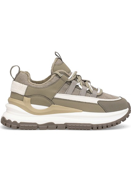 25K331 Kadın Hakiki Deri Klasik Sneaker Yeşil