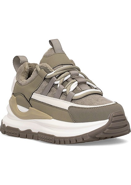 25K331 Kadın Hakiki Deri Klasik Sneaker Yeşil fiyatları