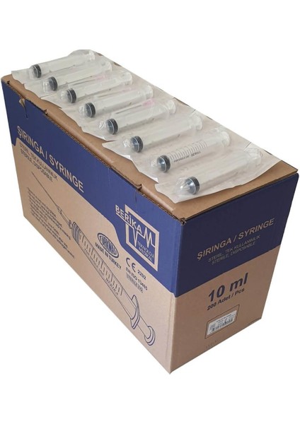 10CC 3p Pembe Uzun Uçlu Steril Enjektör fiyatları