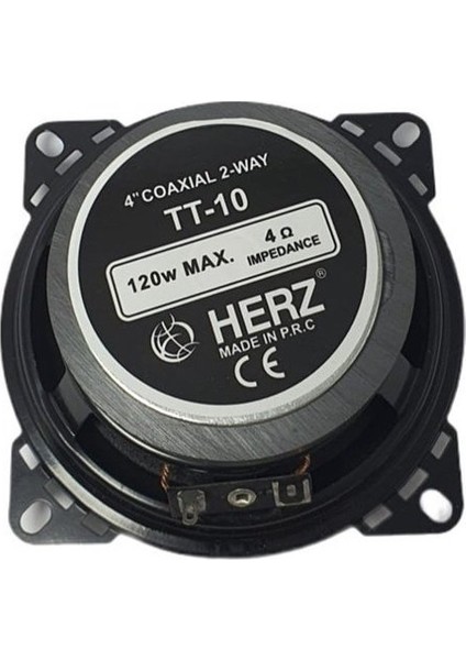 10CM 120WATT Çift Yollu Tweeterli Oto Hoparlör Tekli Oto Hoparlör