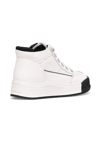 25K334 Kadın Hakiki Deri Sneaker Bot Siyah fırsatları