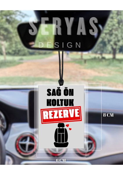Sağ Koltuk Rezerve Kişiye Özel Dikiz Aynası Süsü Araba Süsü Araba Hediyesi fiyatları