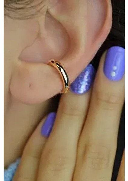 Düz Sıkıştırmalı Kıkırdak Küpesi Earcuff