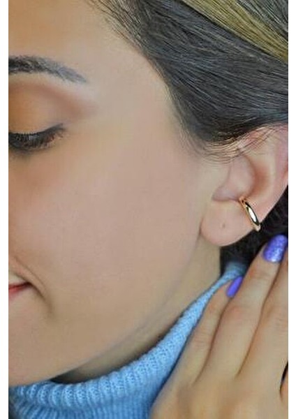 Düz Sıkıştırmalı Kıkırdak Küpesi Earcuff fırsatları