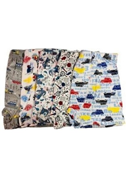 Erkek Çocuk Boxer Desenli 6 Adet Dokuma Kumaşla Rahat Kullanım İçin fiyatları