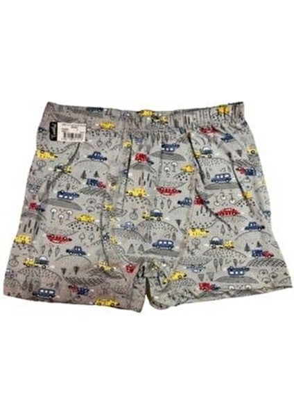 Erkek Çocuk Boxer Desenli 6 Adet Dokuma Kumaşla Rahat Kullanım İçin modelleri