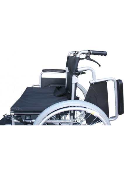 Poylin Refakatçi Frenli Manuel Tekerlekli Sandalye | Katlanabilir Çelik Şase, 50 cm Oturma Genişliği, Antibakteriyel Döşemeli P120 fırsatları