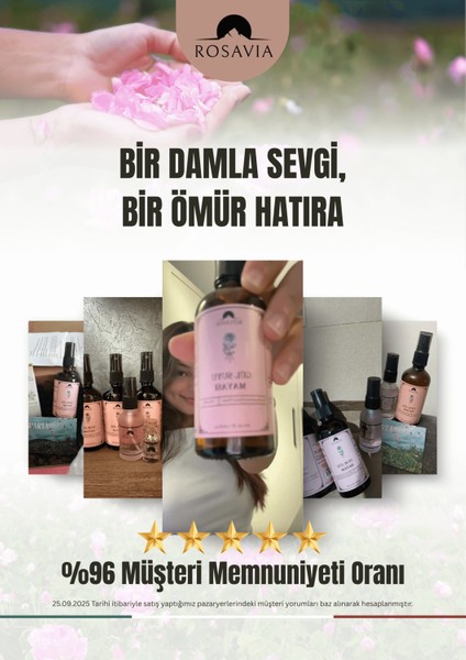 Gül Suyu Mayası 100 ml (%100 Saf - %100 Doğal) fiyatları