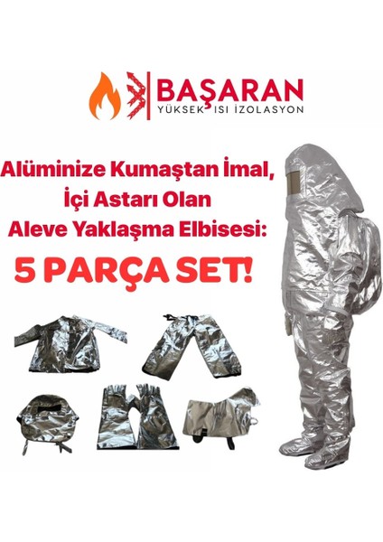 Alüminize Yangına Yaklaşma Tulumu/ Dökümcü Elbisesi/istenilen Ölçü
