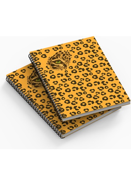 A5 Spiralli Defter 96 Sayfa Çizgili, Leopar Serisi Ikonik Koleksiyon No:6 Kalın Kapak fiyatları