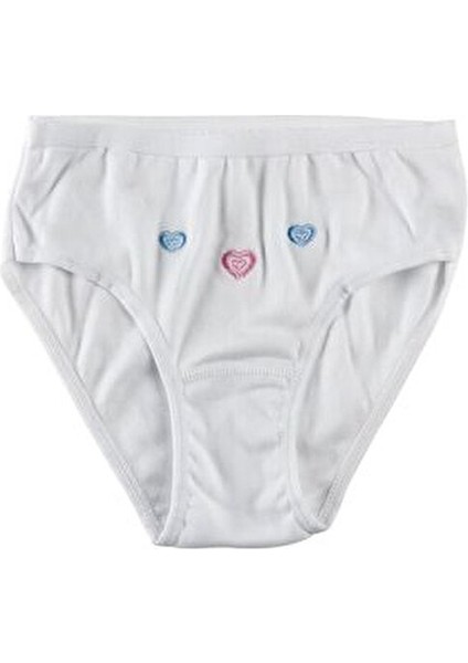 Kız Çocuk Beyaz 6'lı Paket Külot ELF568TUT08216