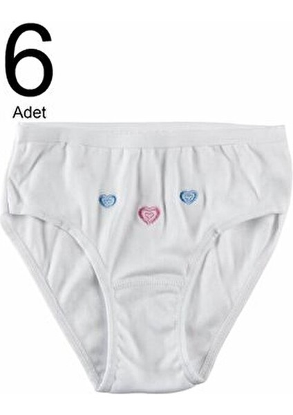 Kız Çocuk Beyaz 6'lı Paket Külot ELF568TUT08216 fiyatları