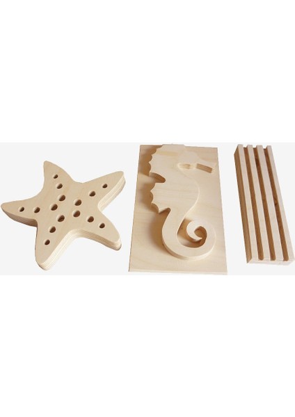 Ahşap Baskı Kalıbı 3'lü Yılbaşı Seti modelleri