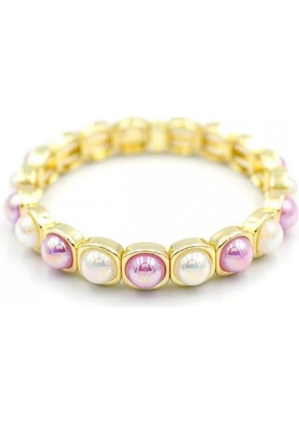 Lastikli Taşlı Bileklik - Çok Renkli