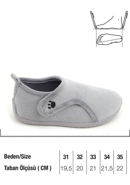 Kışlık Kız Çocuk Rahat Taban Cırt Cırtlı Ayarlanabilir Ev Okul Kreş Panduf Ayakkabı fiyatları