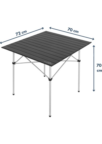 Alüminyum Katlanabilir Kamp ve Piknik Masası - Omuz Askılı Taşıma Çantasıyla Xl - Siyah fırsatları