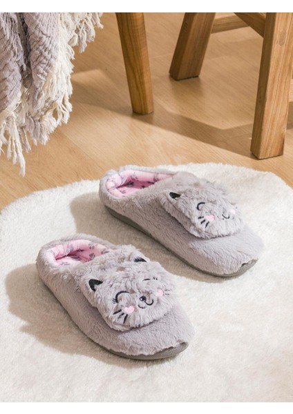 Kedi Nakışlı Erkek Ev Terliği (W5) fiyatları