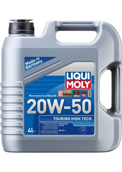 20W50 Motor Yağı Touring High Tech Special 4 Litre Liqui Moly