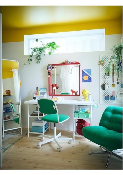 Çalışma Sandalyesi, Beyaz-Vissle Yeşil Örfjäll