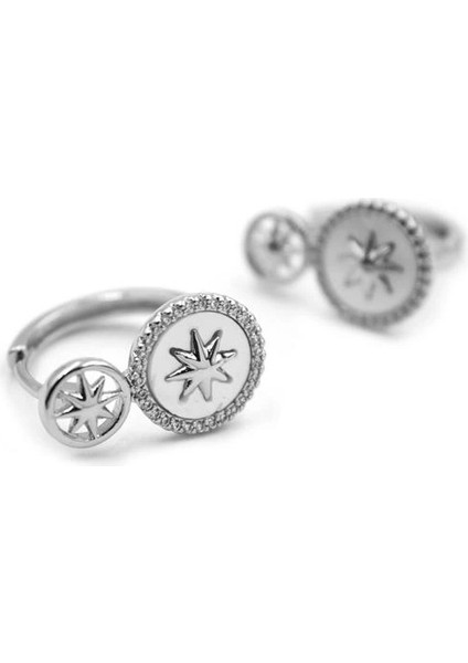 Sedef Kutup Yıldızı Küpe - Gümüş fiyatları