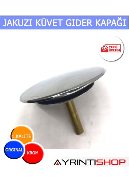 Otomatik Jakuzi Küvet Gider Kapağı