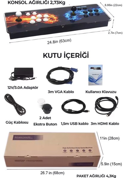 Süper Box 2024 Retro Oyun Konsolu