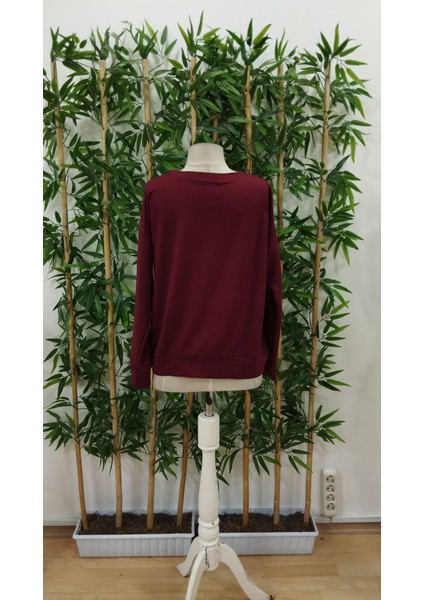 Kadın Uzun Kollu Bisiklet Yaka Viskon Iki Iplik Bluz indirimleri