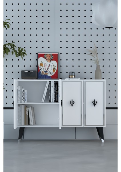 8178KM-32DD Konsol,kahve Köşesi,ayakkabılık,ofis Evrak Dolabı,mutfak Kiler Dolabı,tv Ünitesi-Bg