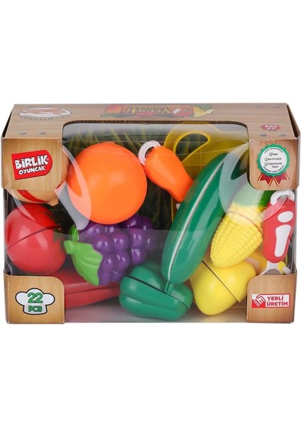 Bfs URT007-KUTU-2AB 22 Pcs Kesilebilien Sebze Meyveler
