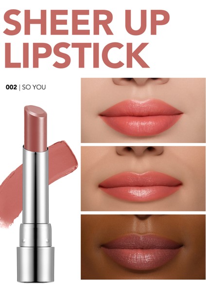 Sheer Up Yarı Saydam Renk Veren Nemlendirici Stick Parlak Ruj (002 So You) 8682536012003 fiyatları