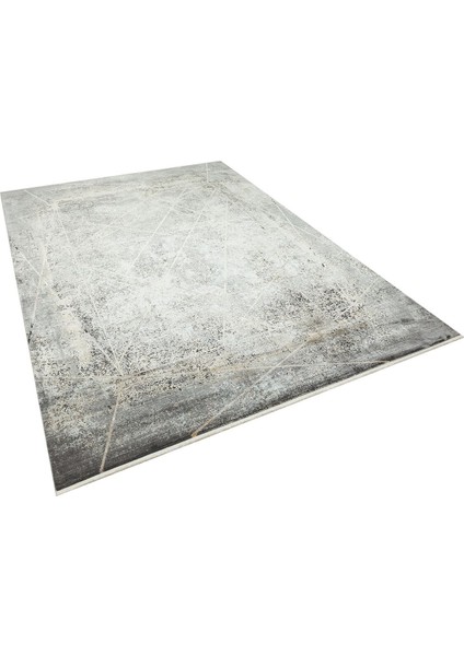 Queen 8111 Antrasit - Viskon Bambu Halı | Dokuma Salon Halısı modelleri