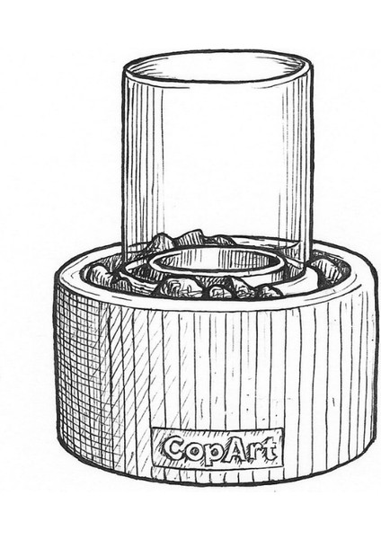 Alba Biyoetanol Masaüstü Şömine - 1 Lt Yakıt ve Dekoratif Taş Hediye fırsatları