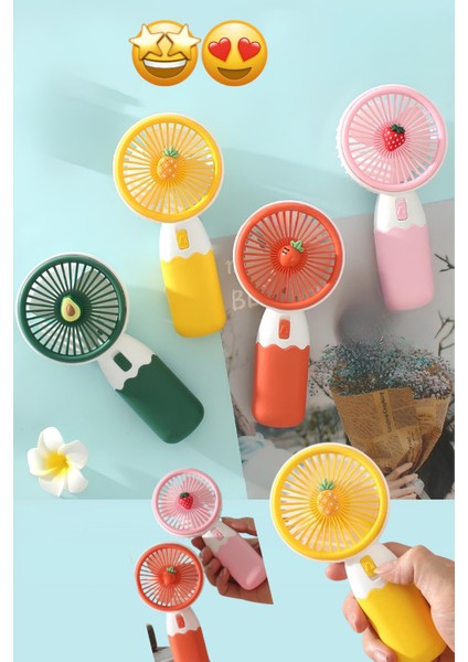By Sabron Stantsız Şarjlı Mini El Fanı Soğutucu Pervane Taşınabilir Şarj Edilebilir fiyatları