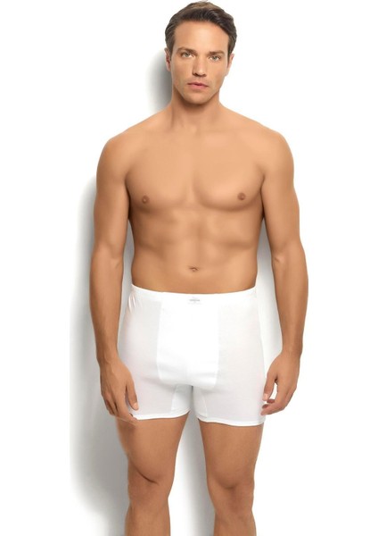 102 Erkek Beyaz Pamuklu Paçalı Boxer fırsatları