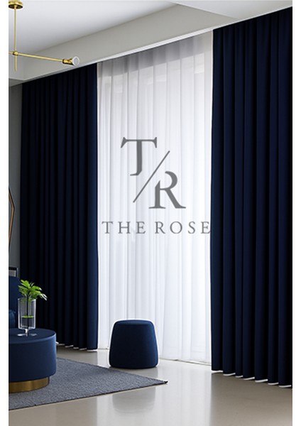 Lacivert Blackout, Işık Geçirmez, Karartma Perde, Pilesiz, Lüks, Tek Kanat, Güneşlik modelleri