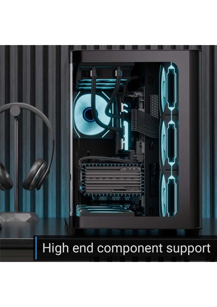 Aerocool Ae P500C Bk 4X12CM Mirror A-Rgb Fanlı, Panoramik Tempered Panel, Atx fiyatları