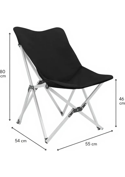 Katlanabilir Lüx Kamp ve Piknik Sandalyesi - Kalın Alüminyum Iskelet - Taşıma Çantalı -Siyah modelleri