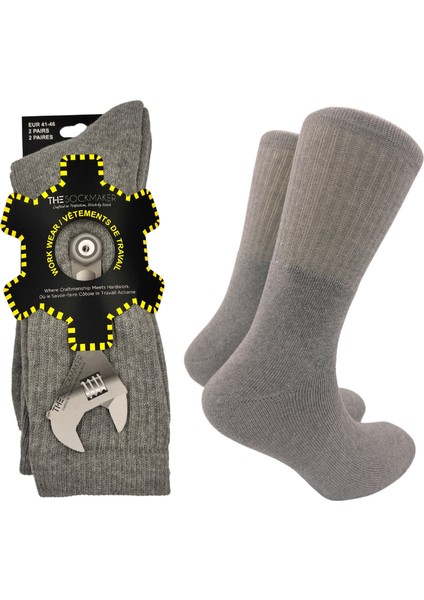 Havlu Taban Pamuklu İş Çorabı – Outdoor Çorabı İngiliz Anahtarı Temalı Paket | 2 Çift | 41-46 Numara