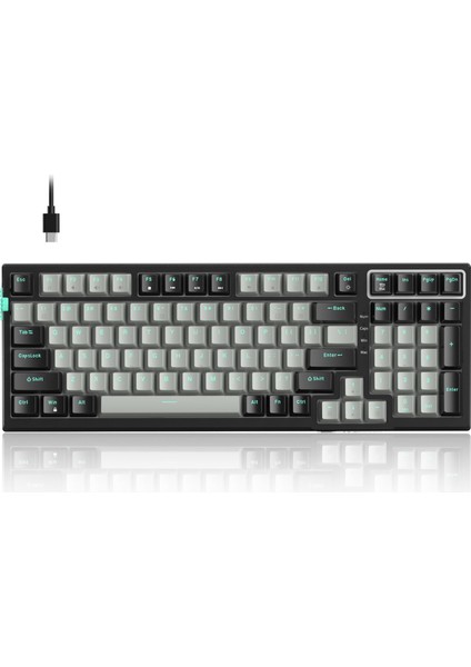 SKY98 99 Tuş Gasket Rgb Hot-Swap Kablolu Siyah-Gri Gaming Klavye fiyatları