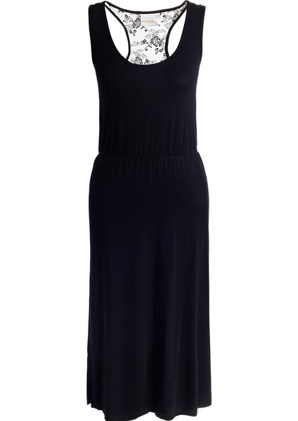 Maxlucky Elbise Siyah Xxl-3xl