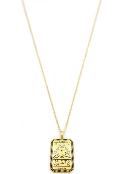 Ay Yıldız Tarot Kolye - Altın