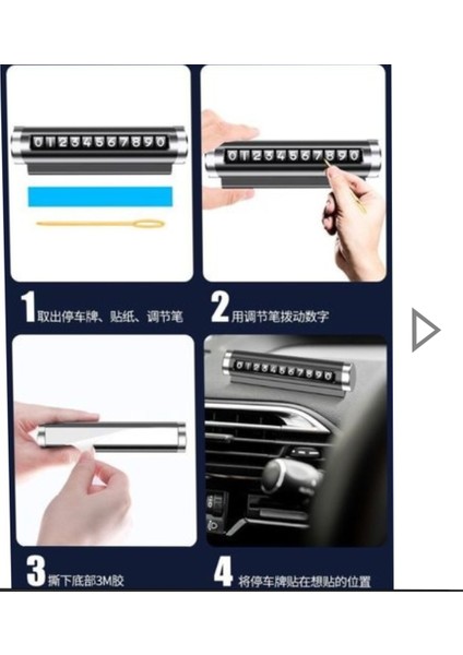 Araç Içi Torpido Üstü Kendinden Yapışkanlı Numaramatik, Siyah, Mavi ,gri Renklerde fiyatları