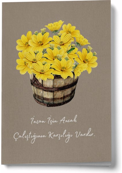 Insan Için Ancak Çalıştığının Karşılığı Vardır Mini Defter